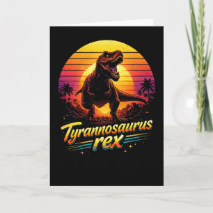 Tyrannosaurus Rex Feiertagskarte