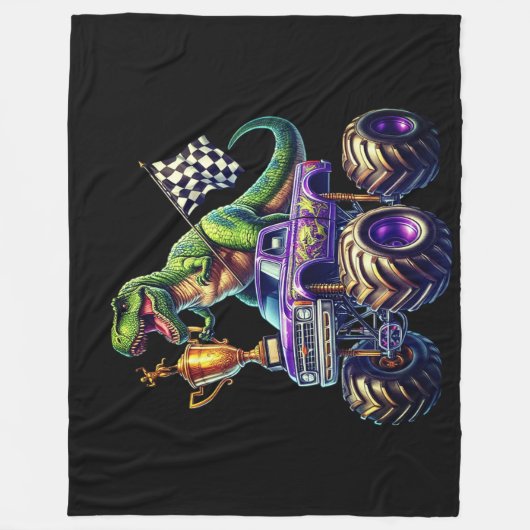 Tyrannosaurus Rex Fleecedecke (Vorderseite)