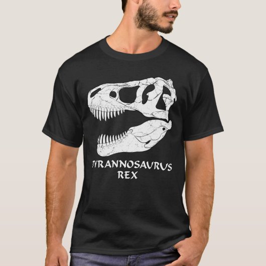 Tyrannosaurus Rex Fossil Skull T - Shirt (Vorderseite)