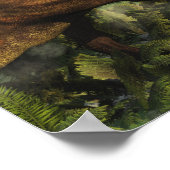 Tyrannosaurus-Rex gegen Styracosaurus Poster (Ecke)