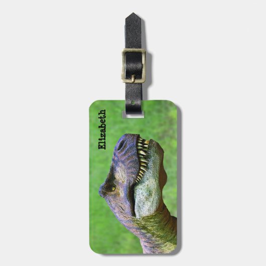 Tyrannosaurus Rex Gepäckanhänger (Vorderseite vertikal)