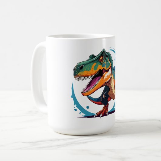 Tyrannosaurus Rex Kaffeetasse (Vorderseite Links)