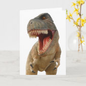 Tyrannosaurus Rex Karte (Gelbe Blume)