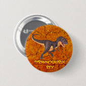Tyrannosaurus Rex Knopf Button (Vorne & Hinten)