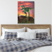 Tyrannosaurus Rex Leinwanddruck (Insitu (Schlafzimmer))