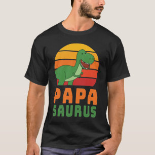 Tyrannosaurus Rex Papasaurus Dinosaurier Vatertag T-Shirt