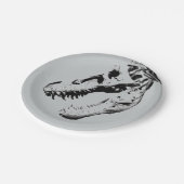 Tyrannosaurus rex pappteller (Schrägansicht)