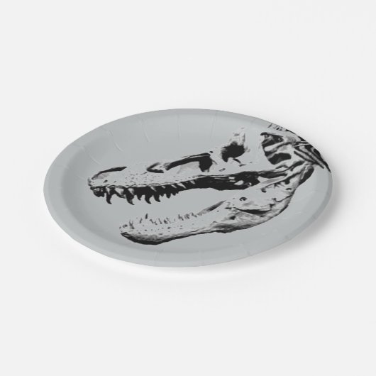 Tyrannosaurus rex pappteller (Schrägansicht)