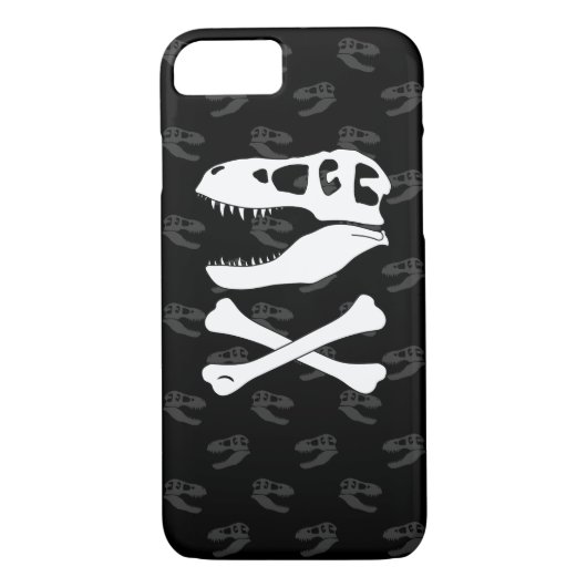 Tyrannosaurus Rex Piratenflagge Case-Mate iPhone Hülle (Rückseite)