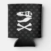 Tyrannosaurus Rex Piratenflagge Dosenkühler (Vorderseite)