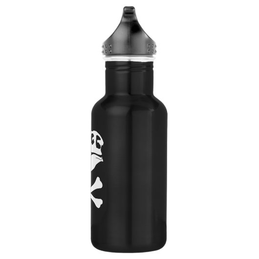 Tyrannosaurus-Rex-Piratenflagge Edelstahlflasche (Rechts)