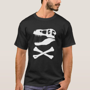 Tyrannosaurus-Rex-Piratenflagge T-Shirt