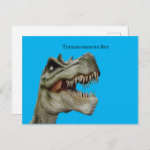 Tyrannosaurus Rex Postkarte (Vorne/Hinten)
