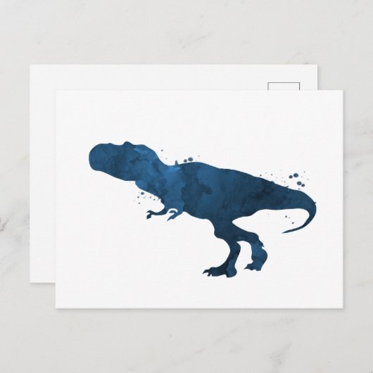 Tyrannosaurus Rex Postkarte (Vorne/Hinten)