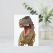 Tyrannosaurus Rex Postkarte (Stehend Vorderseite)