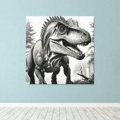 Tyrannosaurus Rex Print Novelty: T-Rex Leinwanddruck (Insitu (Holzboden))