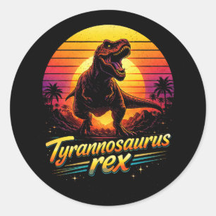 Tyrannosaurus Rex Runder Aufkleber