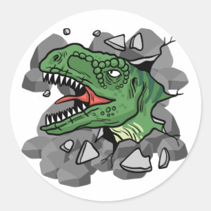 Tyrannosaurus Rex Runder Aufkleber