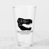 Tyrannosaurus Rex Schädel Glas (Vorderseite)