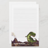 Tyrannosaurus Rex Schreibens-Material Briefpapier (Vorne/Hinten)