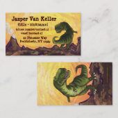 Tyrannosaurus Rex Schreibens-Material Visitenkarte (Vorne/Hinten)