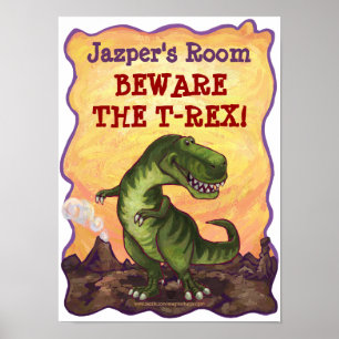 Tyrannosaurus Rex schrieb Zeug Poster