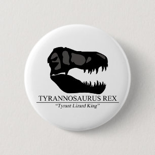 Tyrannosaurus Rex Skull Button