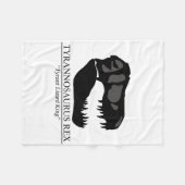 Tyrannosaurus Rex Skull Fleecedecke (Vorderseite (Horizontal))