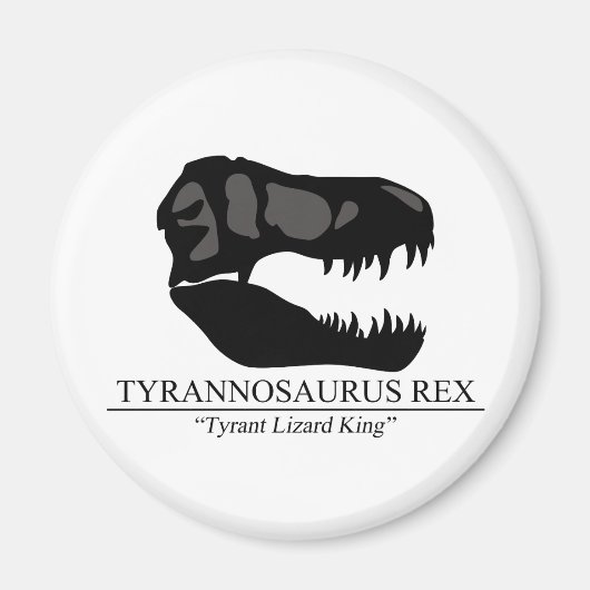 Tyrannosaurus Rex Skull Magnet (Vorne)