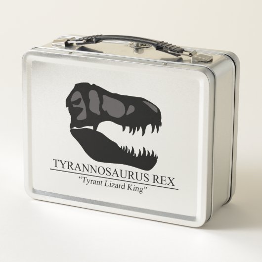 Tyrannosaurus Rex Skull Metall Brotdose (Rückseite)