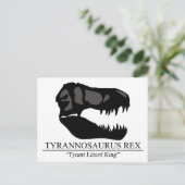 Tyrannosaurus Rex Skull Postkarte (Stehend Vorderseite)