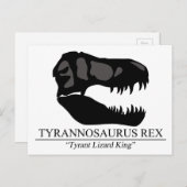 Tyrannosaurus Rex Skull Postkarte (Vorne/Hinten)