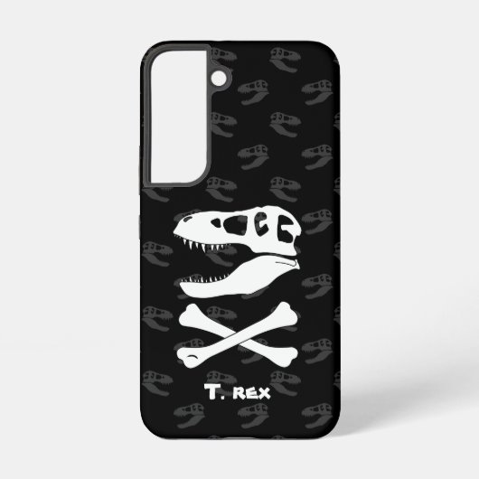 Tyrannosaurus rex Skull und Crossbones Samsung Galaxy Hülle (Rückseite)