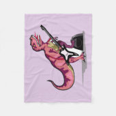 Tyrannosaurus Rex spielt Gitarre. Fleecedecke (Vorderseite)