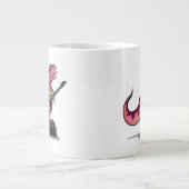 Tyrannosaurus Rex spielt Gitarre. Jumbo-Tasse (Vorderseite)