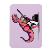 Tyrannosaurus Rex spielt Gitarre. Magnet (Vertikal)