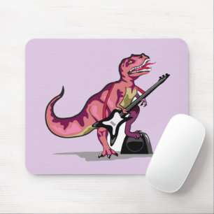 Tyrannosaurus Rex spielt Gitarre. Mousepad