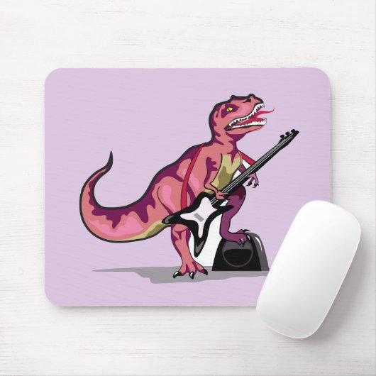 Tyrannosaurus Rex spielt Gitarre. Mousepad (Mit Mouse)