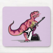 Tyrannosaurus Rex spielt Gitarre. Mousepad (Vorne)