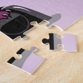 Tyrannosaurus Rex spielt Gitarre. Puzzle (Seite)