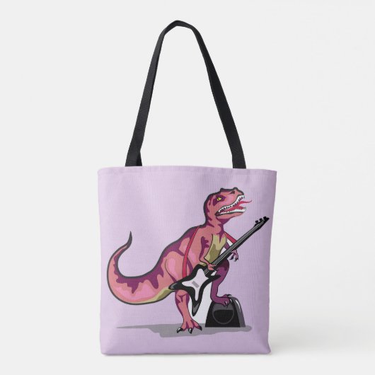Tyrannosaurus Rex spielt Gitarre. Tasche (Rückseite)