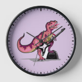 Tyrannosaurus Rex spielt Gitarre. Uhr (Vorderseite)