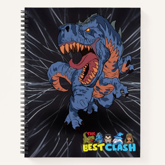 Tyrannosaurus Rex The Best Clash® Ruler T-Rex Notizblock (Vorderseite)