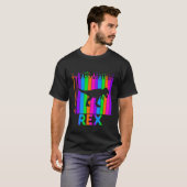 Tyrannosaurus Rex Tierrainbow-Blase mit Silho T-Shirt (Vorne ganz)