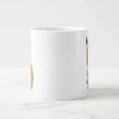 Tyrannosaurus Rex verkleidet als Leonidas. Jumbo-Tasse (Vorderseite)