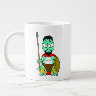 Tyrannosaurus Rex verkleidet als Leonidas. Jumbo-Tasse