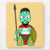 Tyrannosaurus Rex verkleidet als Leonidas. Mousepad (Vorne)