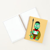 Tyrannosaurus Rex verkleidet als Leonidas. Notizblock (Innenseite)