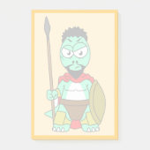 Tyrannosaurus Rex verkleidet als Leonidas. Post-it Klebezettel (Vorderseite)