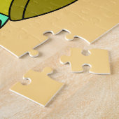 Tyrannosaurus Rex verkleidet als Leonidas. Puzzle (Seite)